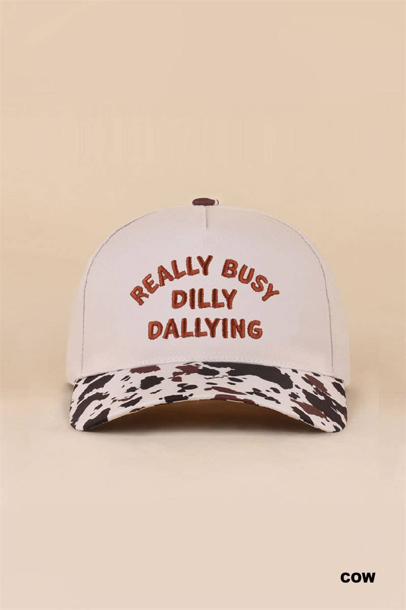 Zenana Dilly Dally Two Tone Snapback Hat: FLORAL/ OS