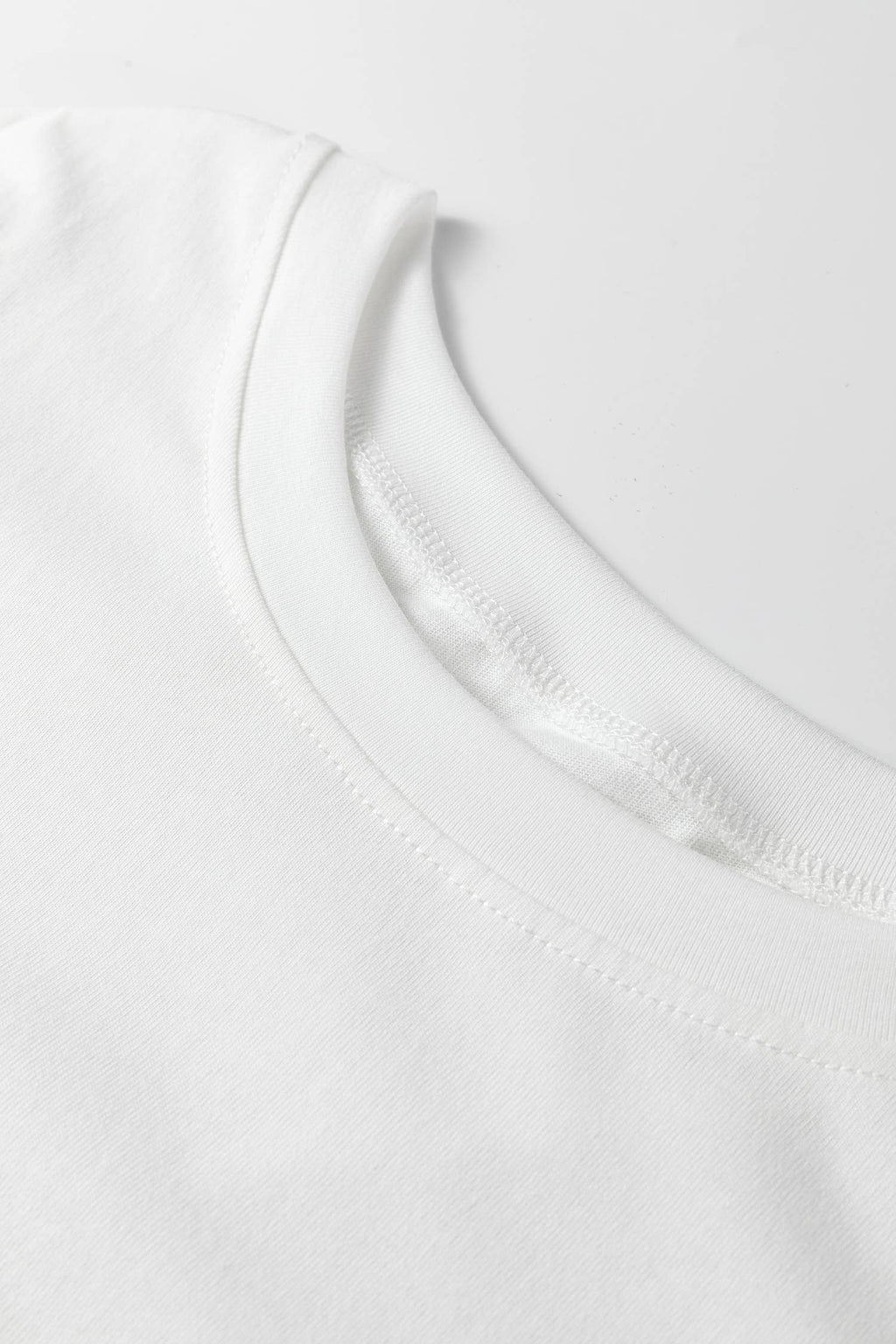 Leopard Bow Embroidered Cotton T Shirt : White / S - 3X