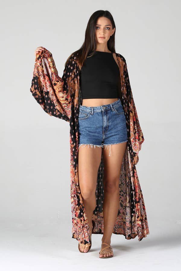After Midnight Boho Duster Kimono Sizes Sm-Lg