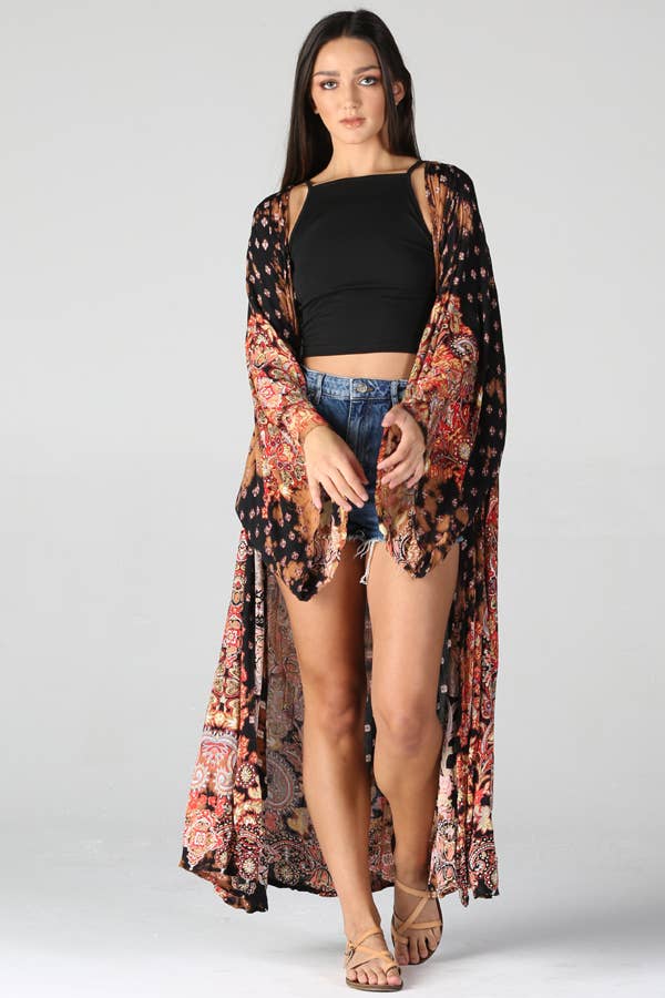 After Midnight Boho Duster Kimono Sizes Sm-Lg