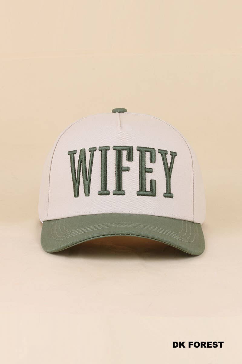 Zenana Happy Wife, Happy Life Two Tone Snapback Hat: FLORAL / OS