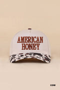 American Honey Two Tone Canvas Cotton Cap  Zenana : COW/ OS