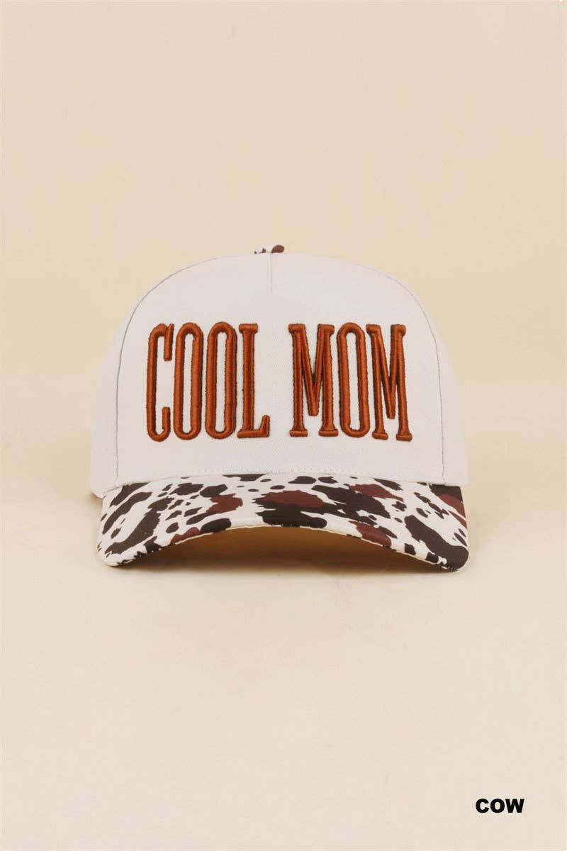 Zenana Cool Mom Two Tone Snapback Hat Zenana: LEOPARD / OS