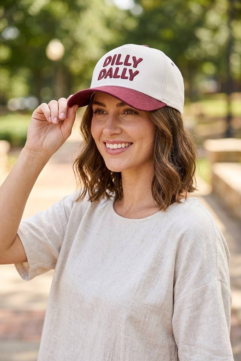 Zenana Dilly Dally Two Tone Snapback Hat: FLORAL/ OS