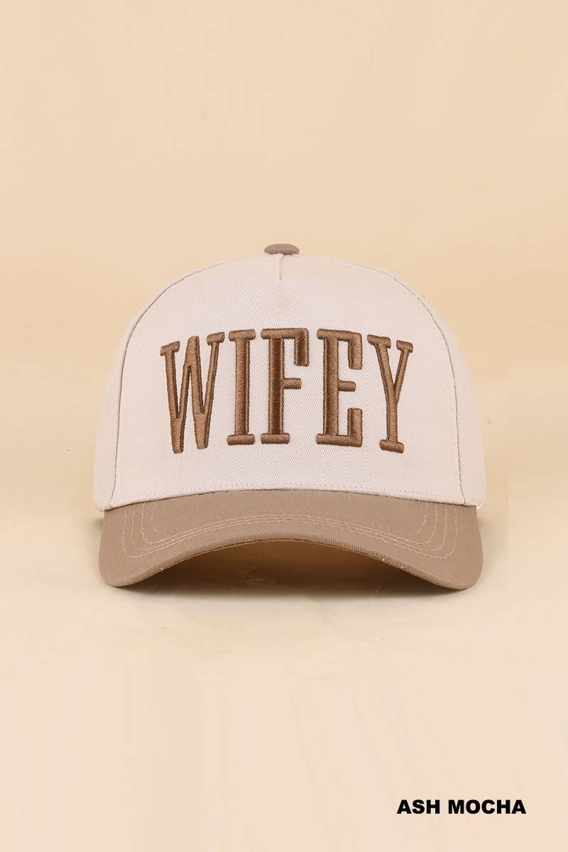 Zenana Happy Wife, Happy Life Two Tone Snapback Hat: FLORAL / OS