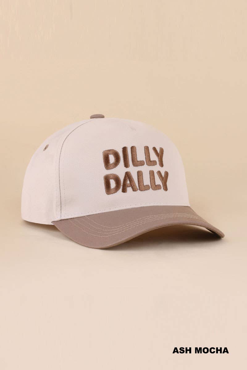 Zenana Dilly Dally Two Tone Snapback Hat: FLORAL/ OS