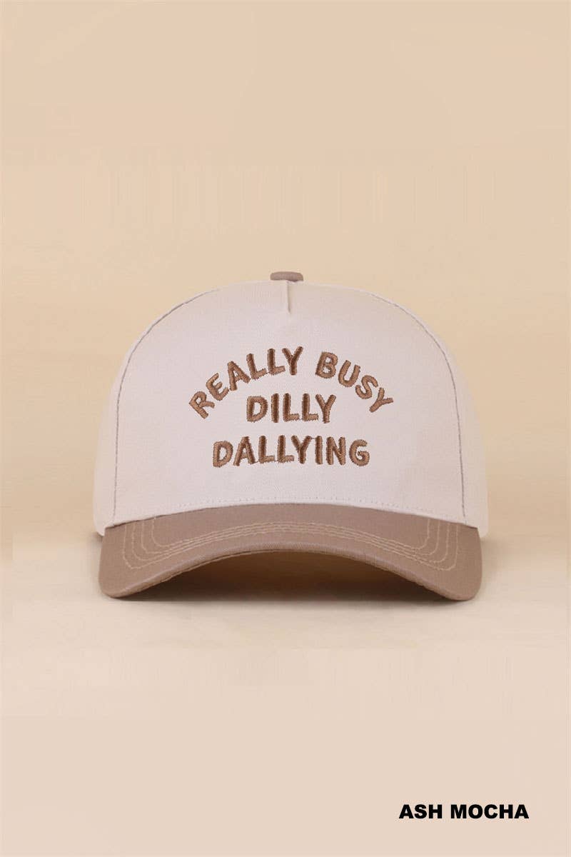 Zenana Dilly Dally Two Tone Snapback Hat: FLORAL/ OS