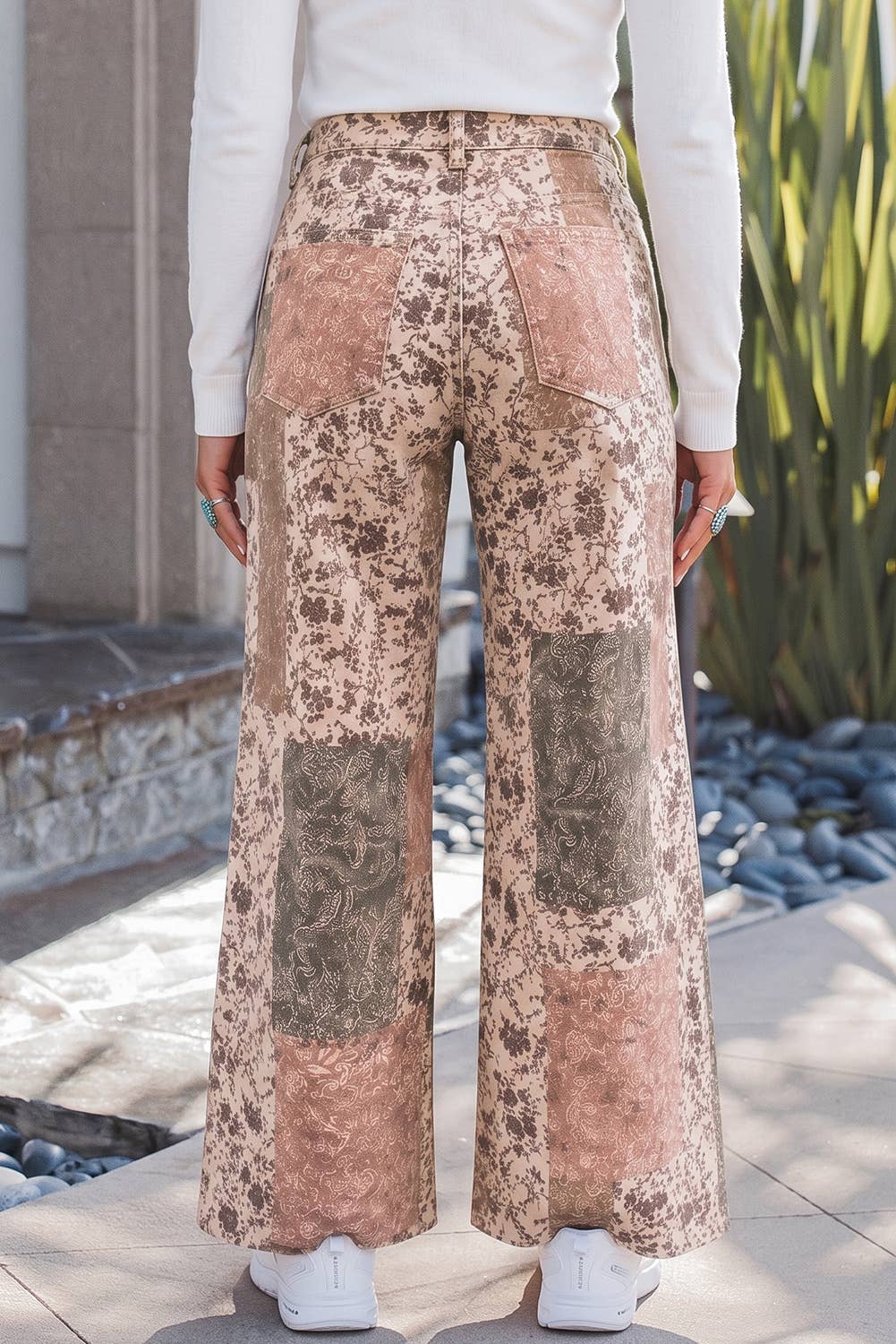 Boho Patchwork Denim Jeans Fall Colors Sizes 6-14