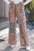 Boho Patchwork Denim Jeans Fall Colors Sizes 6-14