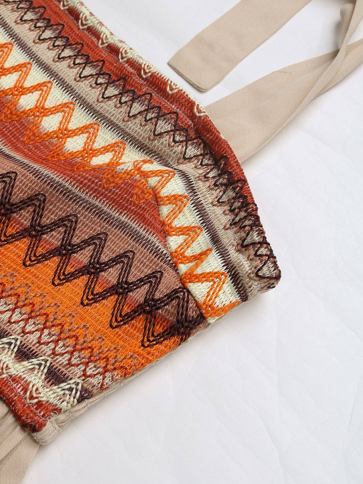 Camisole Smocked Boho Shoulder Tie Dress: Apricot