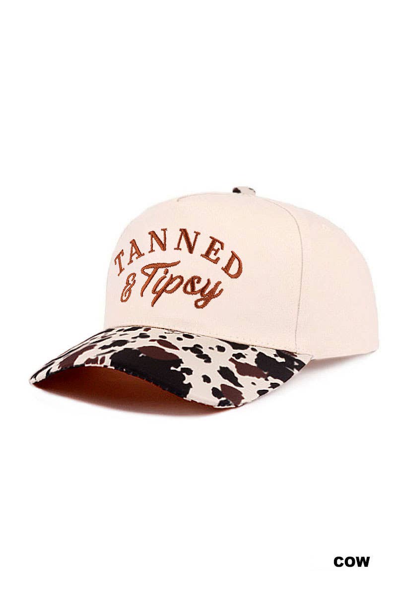 Tanned & Tipsy two tone canvas cotton cap  Zenana .: FLORAL / OS