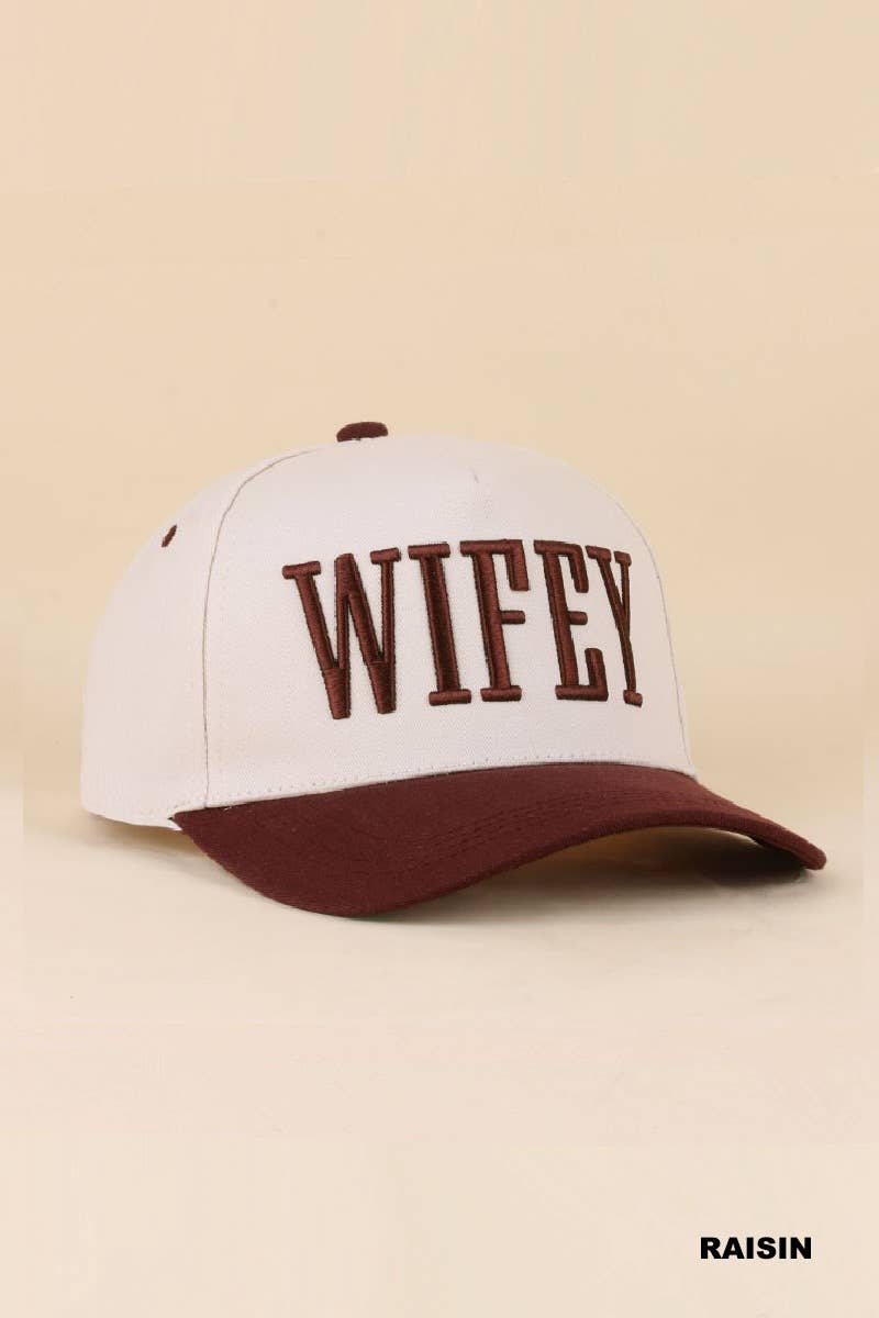 Zenana Happy Wife, Happy Life Two Tone Snapback Hat: FLORAL / OS