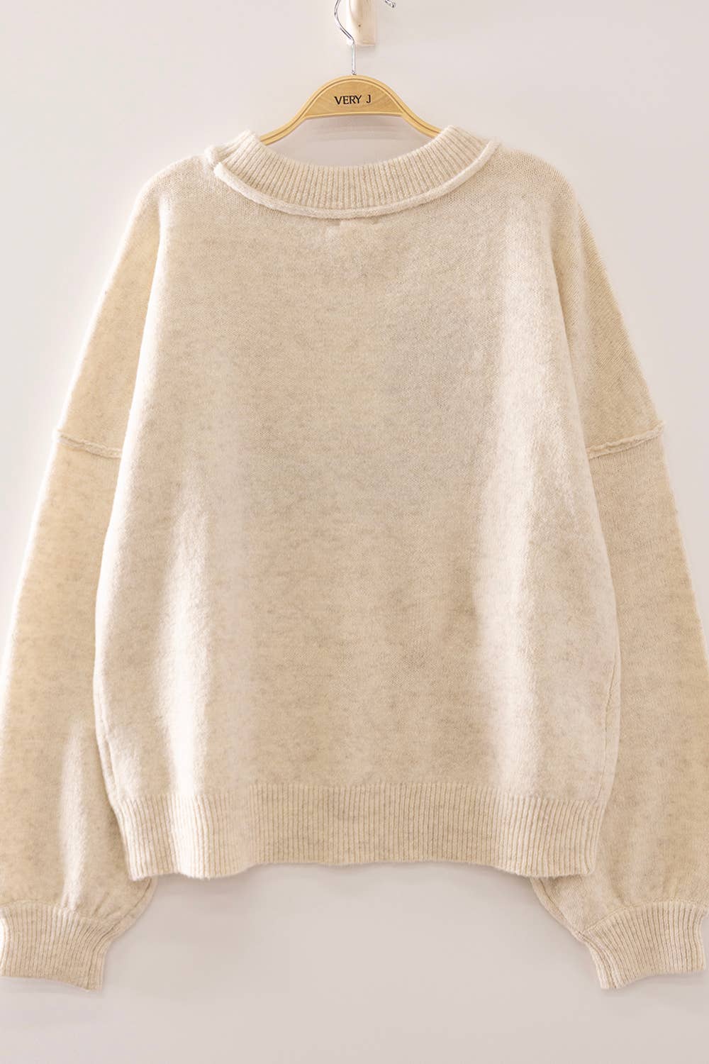 Daschund Hot Dog Dog Graphic Sweater: OATMEAL Small - Large