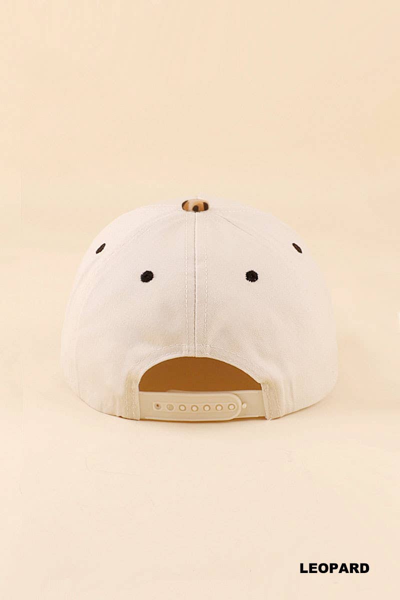 Zenana Happy Wife, Happy Life Two Tone Snapback Hat: FLORAL / OS