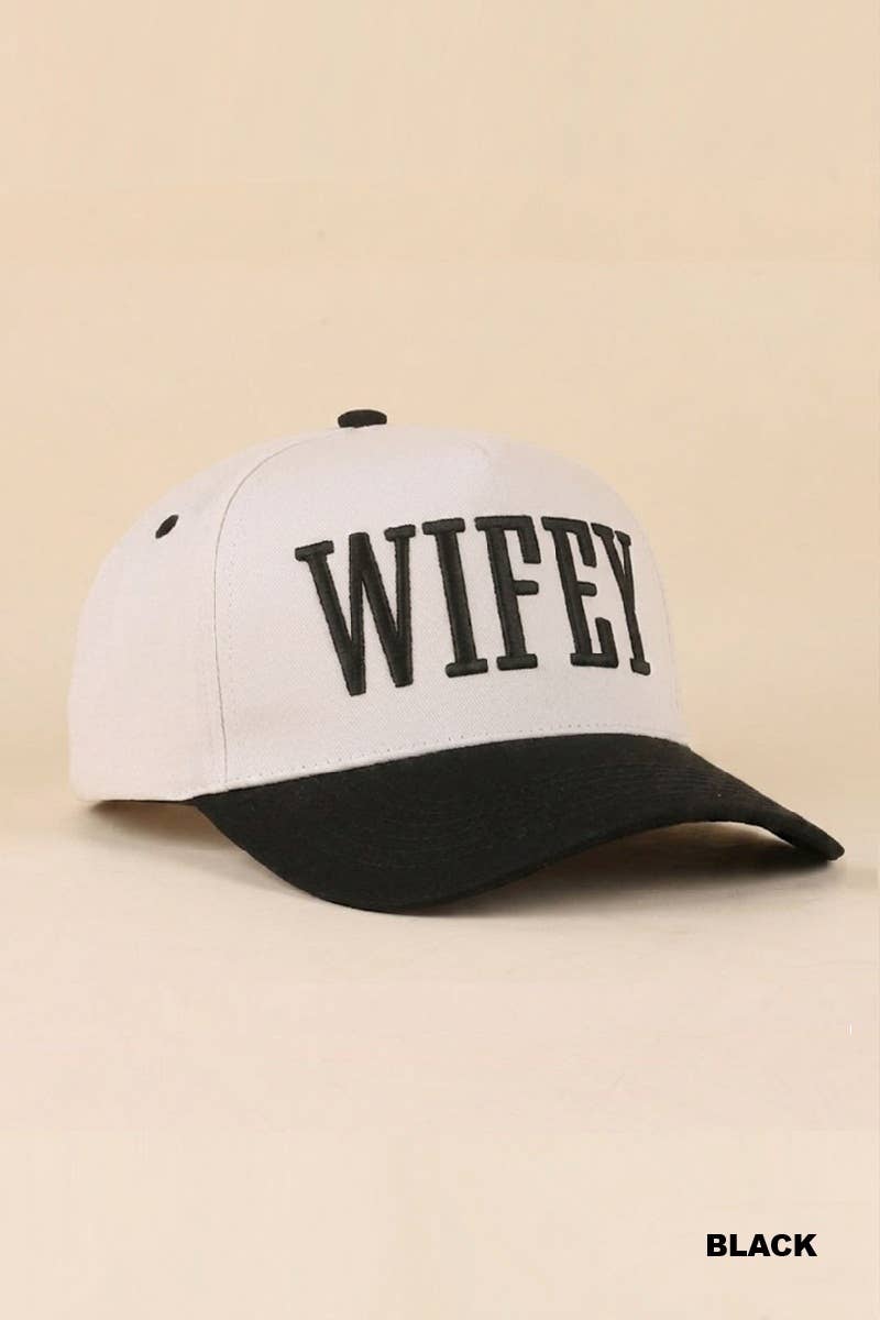 Zenana Happy Wife, Happy Life Two Tone Snapback Hat: FLORAL / OS