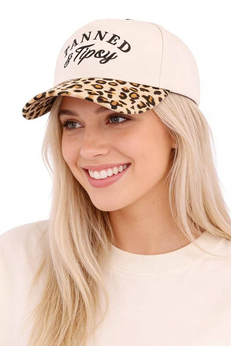 Tanned & Tipsy two tone canvas cotton cap  Zenana .: FLORAL / OS
