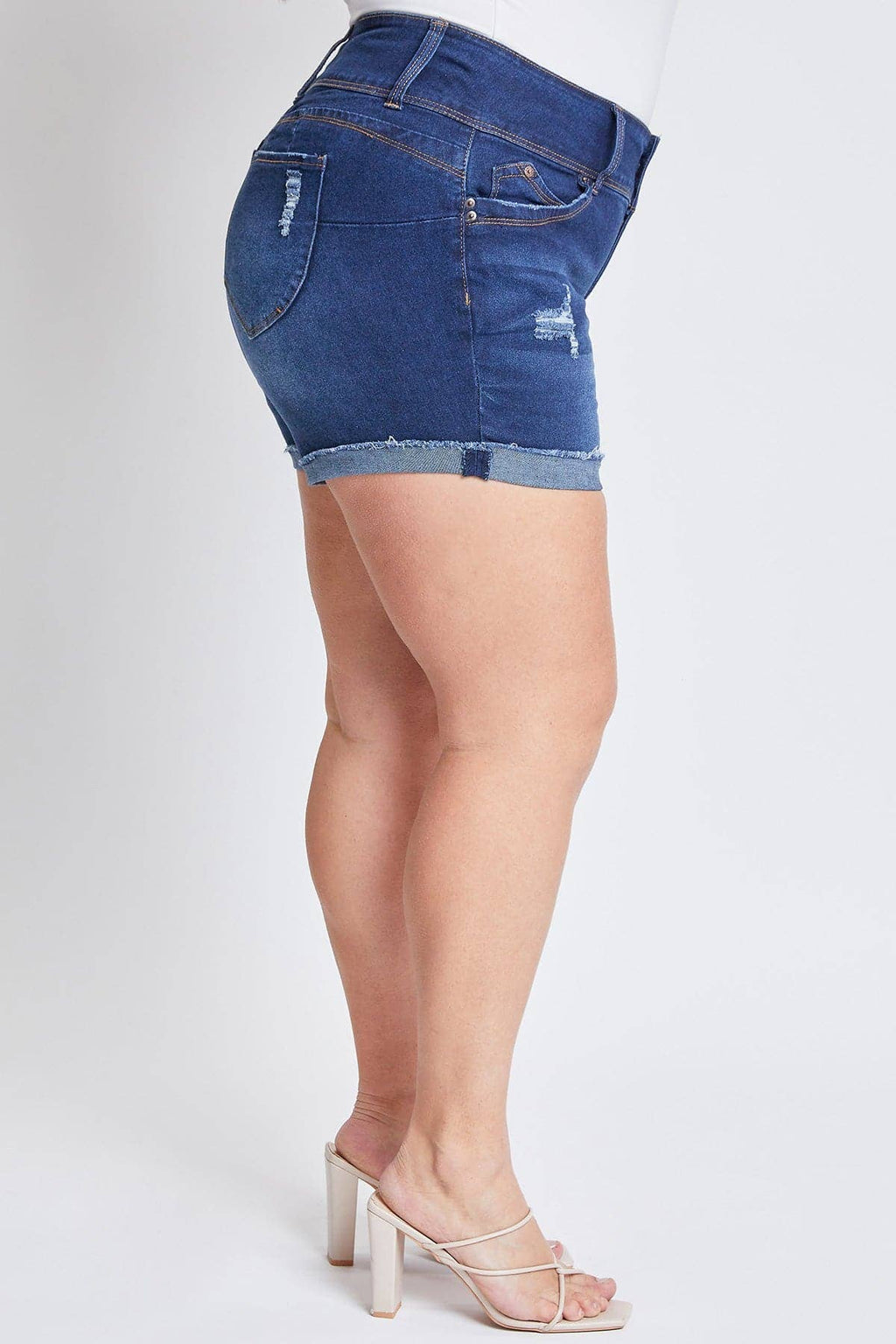 YMI Plus WannaBettaButt Mid Rise Shorts / Sizes 14, 16, 18, 20