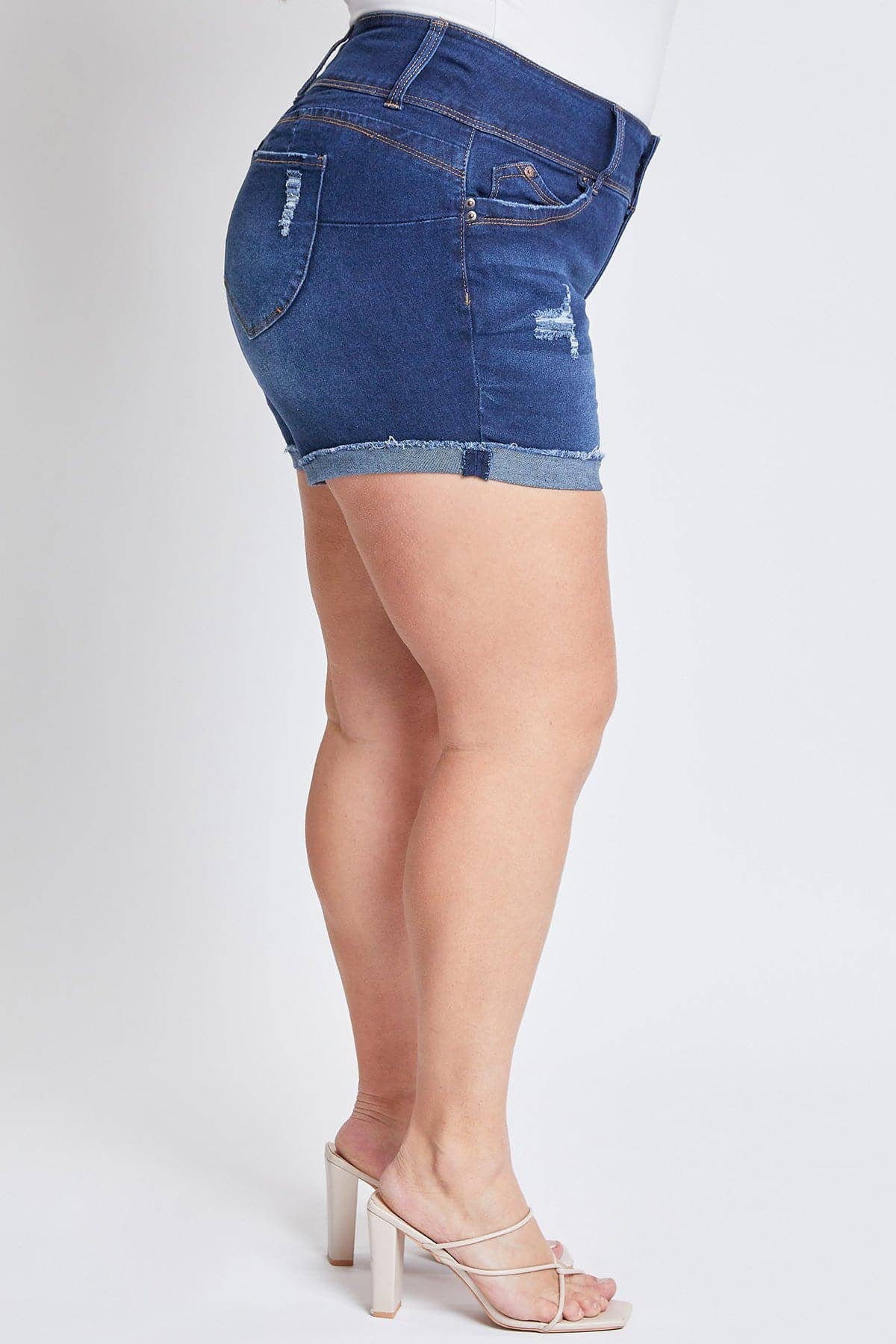YMI Plus WannaBettaButt Mid Rise Shorts / Sizes 14, 16, 18, 20