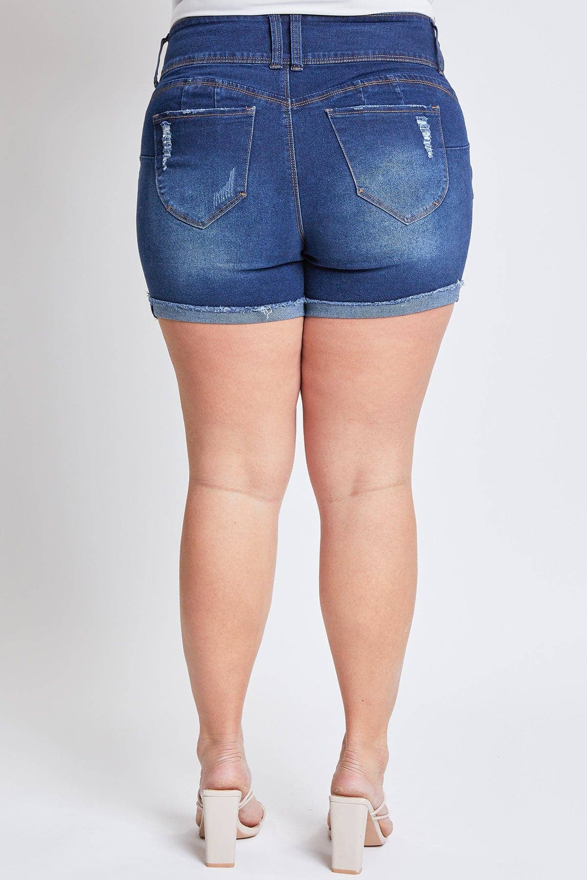 YMI Plus WannaBettaButt Mid Rise Shorts / Sizes 14, 16, 18, 20