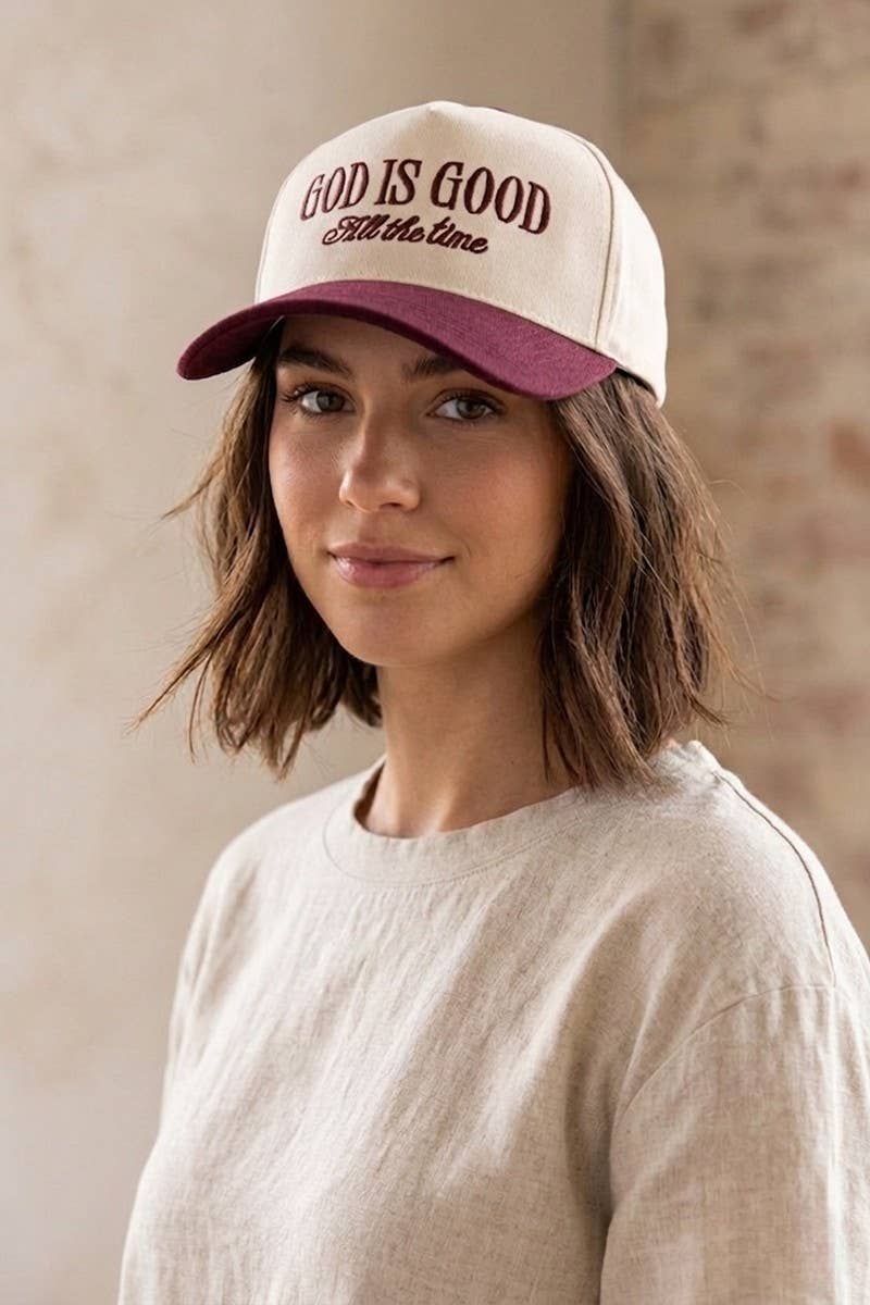 Zenana Somebody's Problem TwoTone Canvas Cotton Cap: COW / OS
