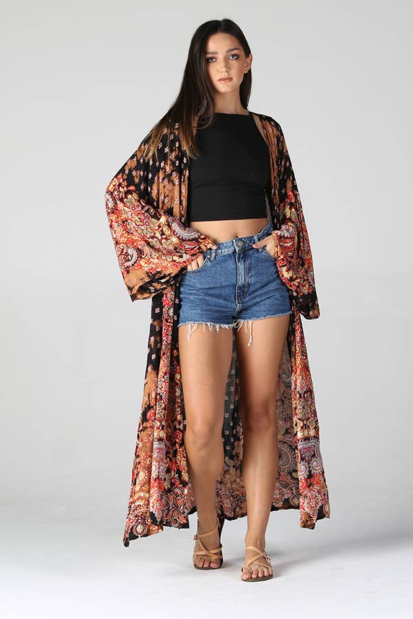 After Midnight Boho Duster Kimono Sizes Sm-Lg