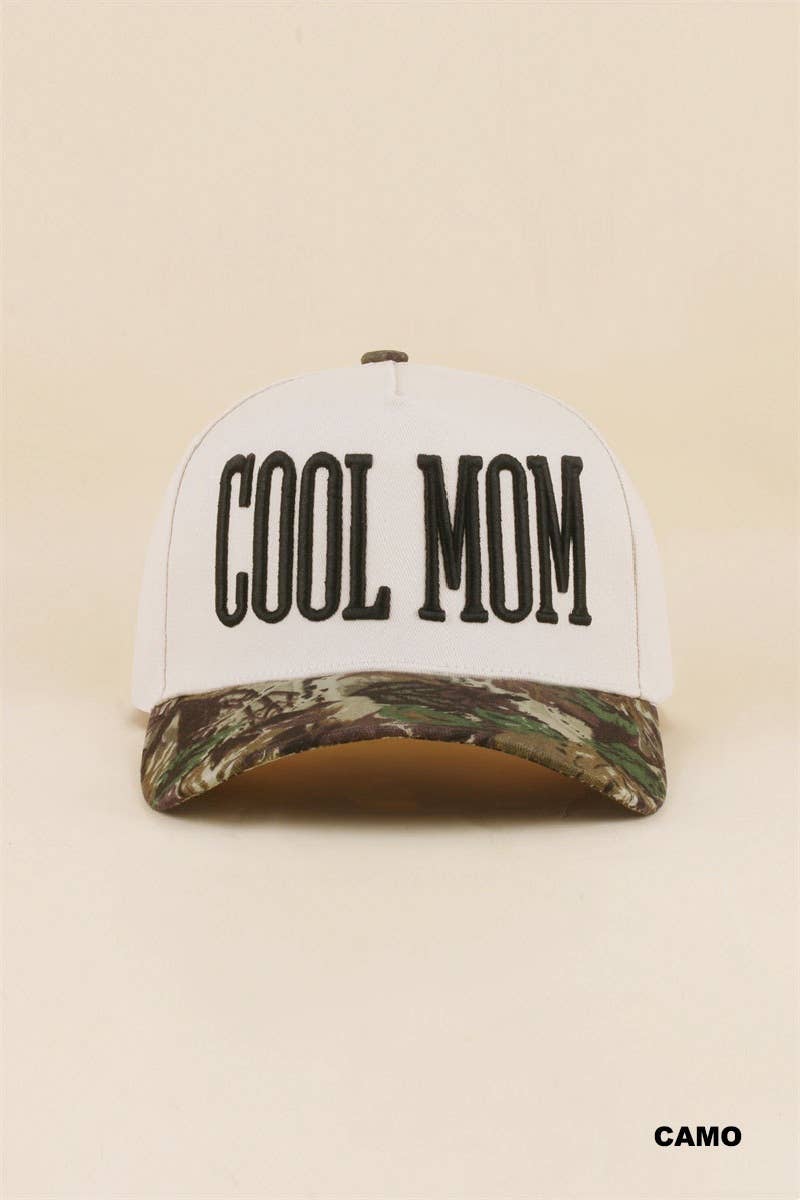 Zenana Cool Mom Two Tone Snapback Hat Zenana: LEOPARD / OS