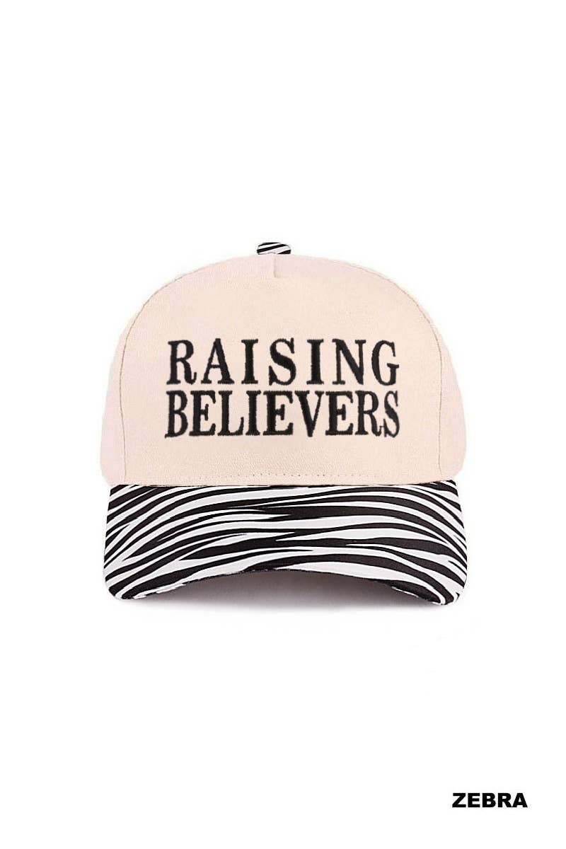 Zenana Raising Disciples Two Tone Cotton Hat : ZEBRA / OS