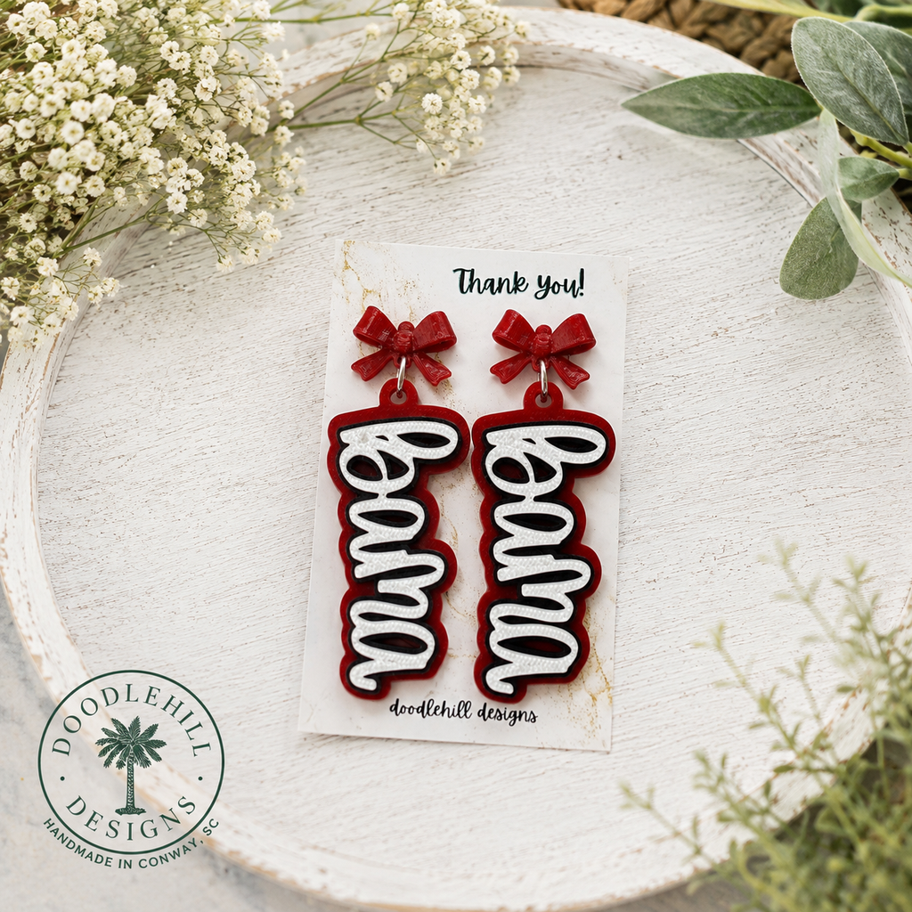 Alabama Crimson Tide Bama Game Day Earrings | Logo post
