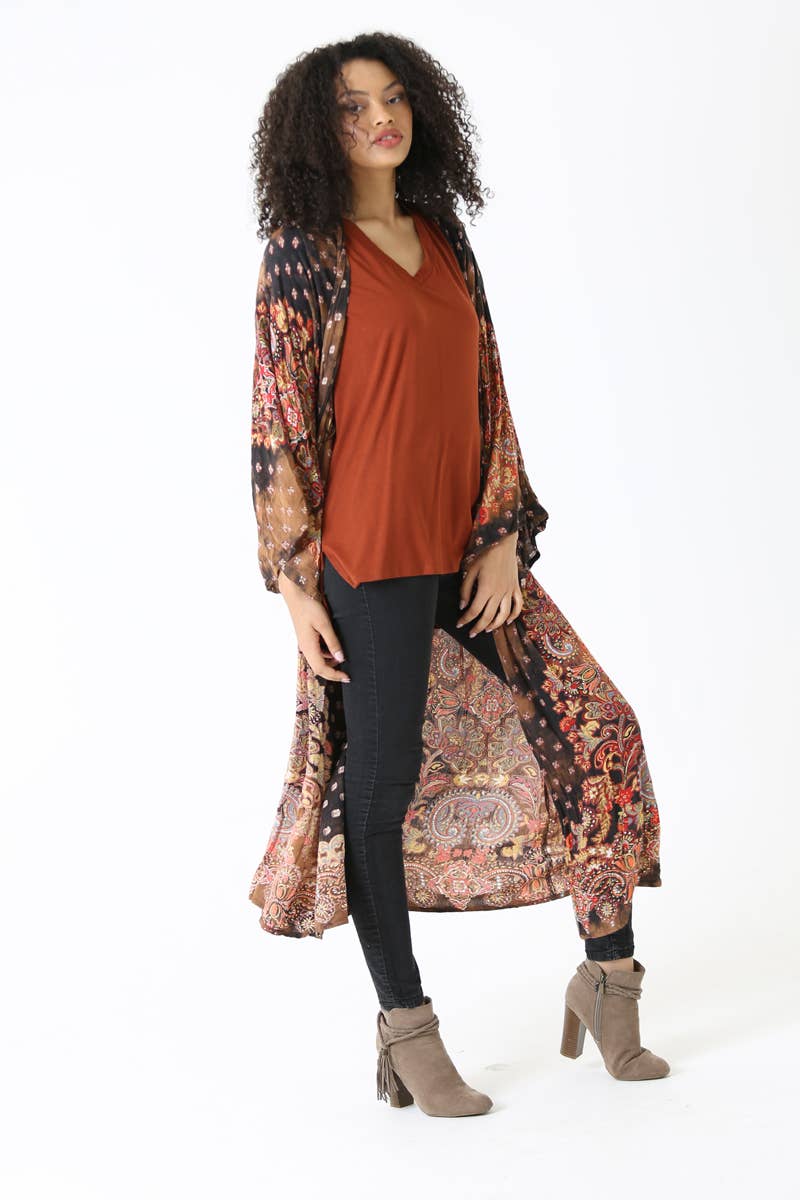 After Midnight Boho Duster Kimono Sizes Sm-Lg