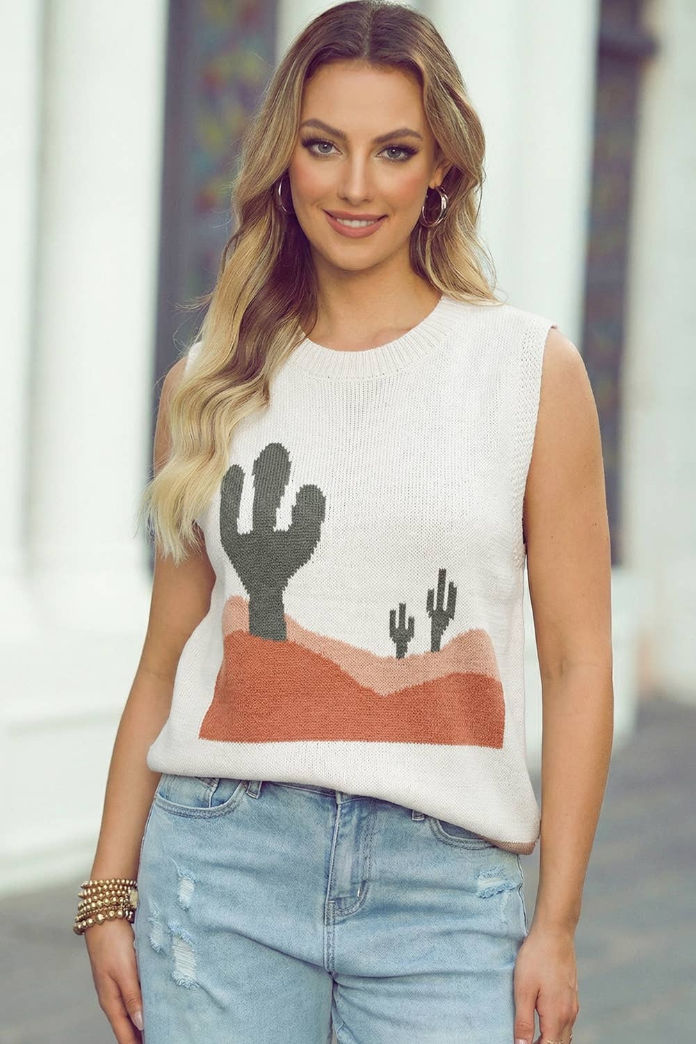 Cactus Sweater Vest