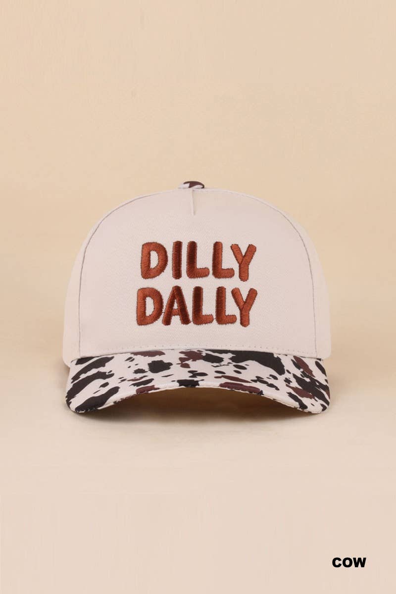 Zenana Dilly Dally Two Tone Snapback Hat: FLORAL/ OS