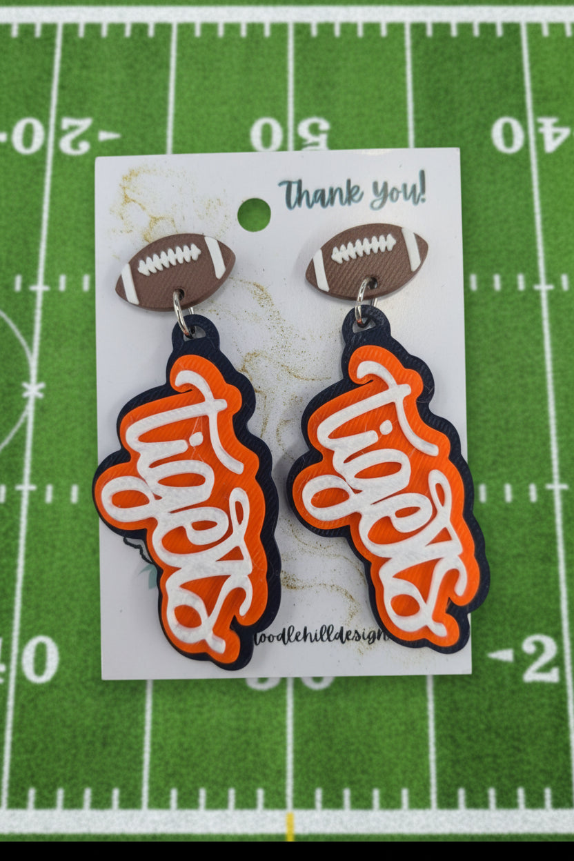 Auburn Tigers Game Day Earrings : Football Post